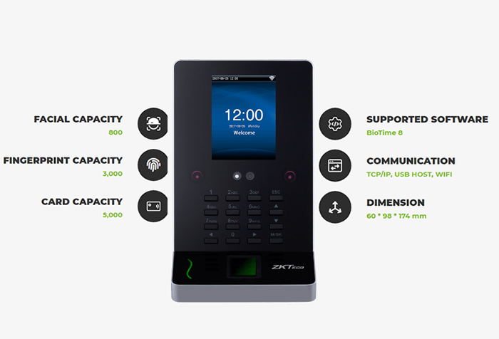 MULTI BIOMETRIC 700 FINGERPRINT & FACIAL READER DEVICE